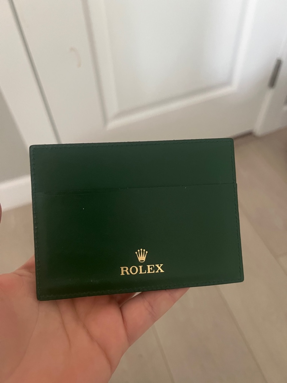 Rolex Dark Green Card Holder